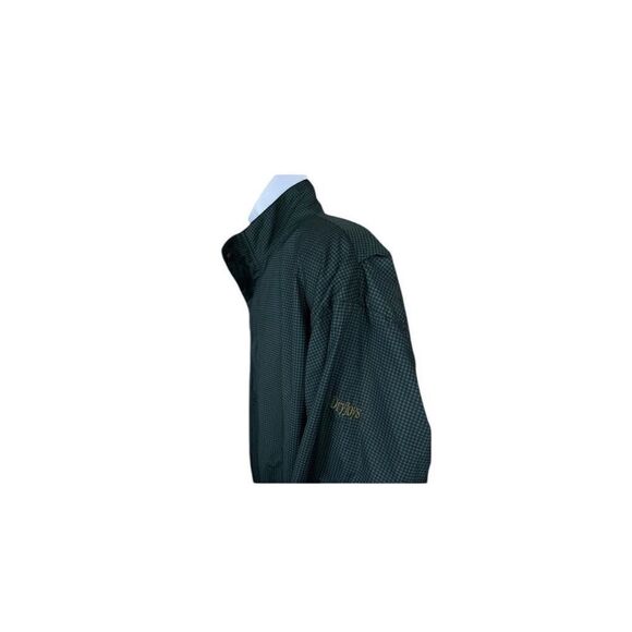 DryJoys by FootJoy Green Houndstooth 1/2 Zip Rain, Wind Golf Jacket L New - Picture 4 of 9